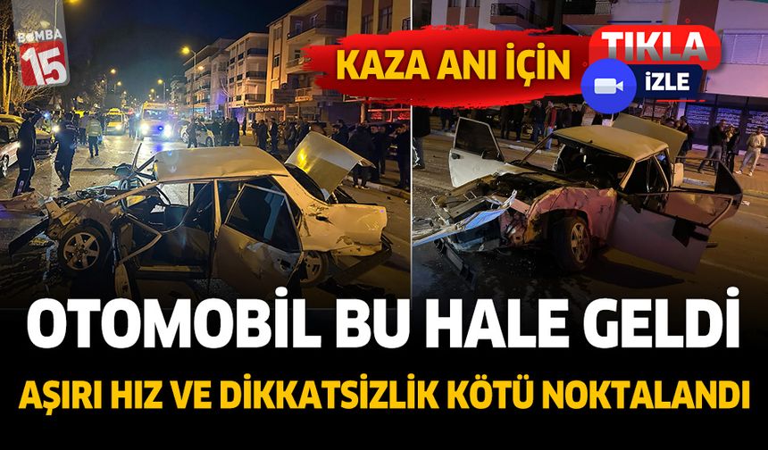 Antalya'da trafik kazası. Aşırı hız ve dikkatsizlik kötü bitti