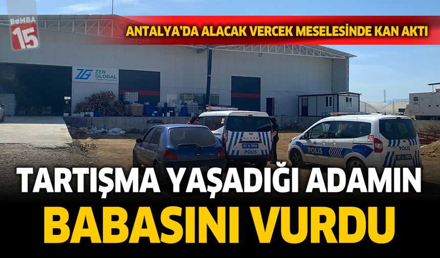 Antalya'da alacak verecek meselesi kanlı bitti