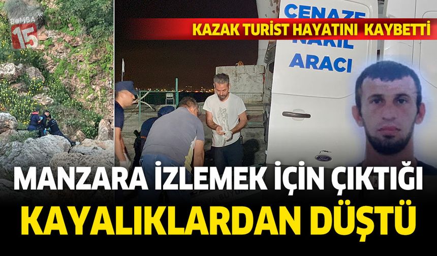Antalya Falezlerde Kazakistanlı turist kayalıklardan düştü