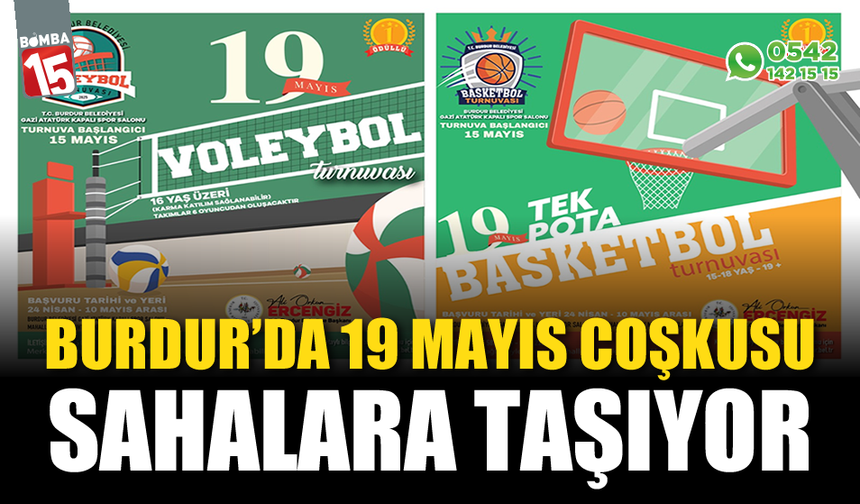 Burdur’da 19 Mayıs coşkusu sahalara taşıyor