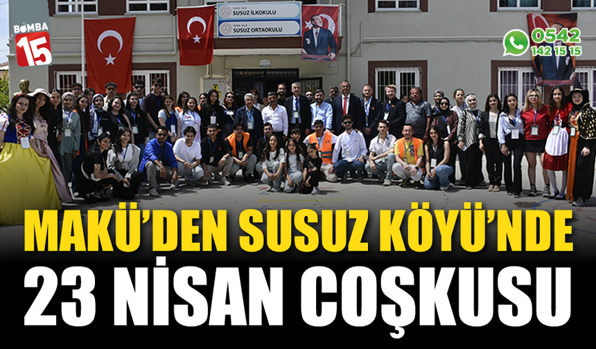 MAKÜ’den Susuz Köyü’nde 23 Nisan coşkusu