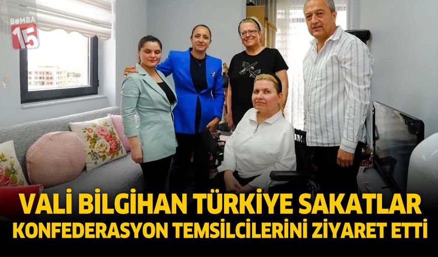 Burdur Valisi Tülay Baydar Bilgihan, Türkiye Sakatlar Konfederasyonu İl Temsilcilerini ziyaret etti