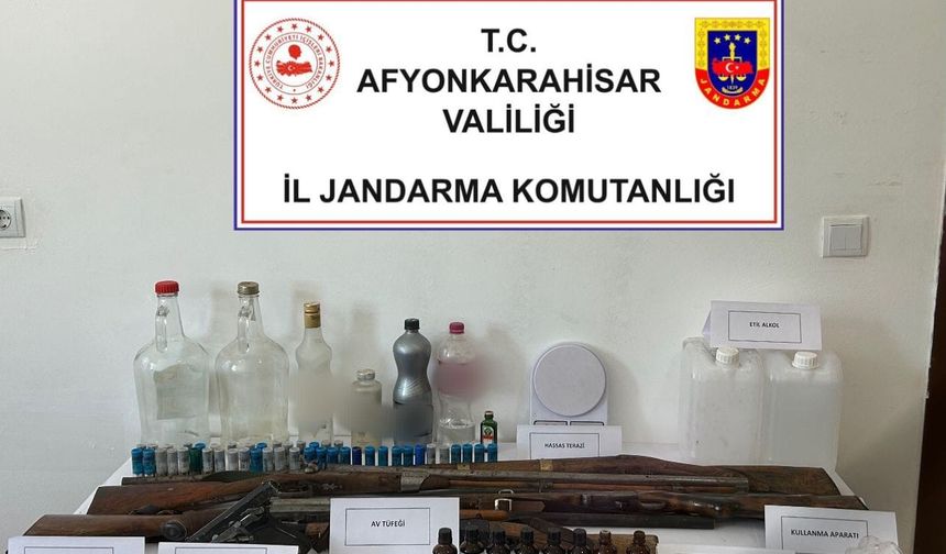 Afyonkarahisar'da sahte alkol operasyonu