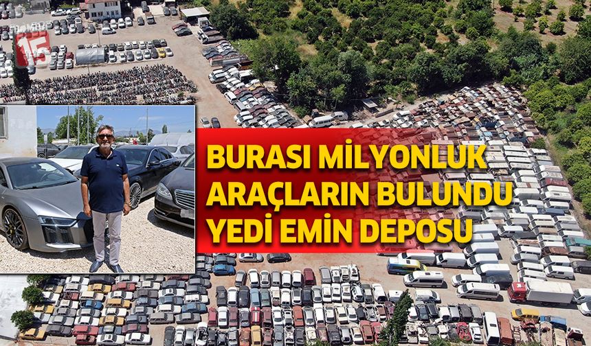 Antalya'da yedieminde bekleyen milyonluk yüzlerce araç