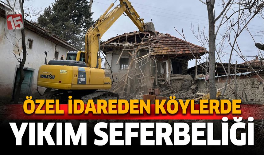 Burdur İl Özel İdaresinden köylerde metruk bina seferberliği