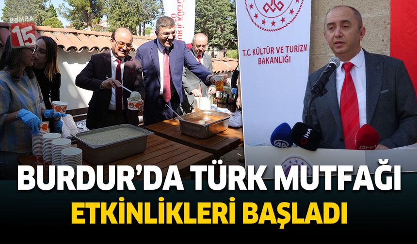 Burdur’da Türk Mutfağı Haftası Etkinlikleri Başladı