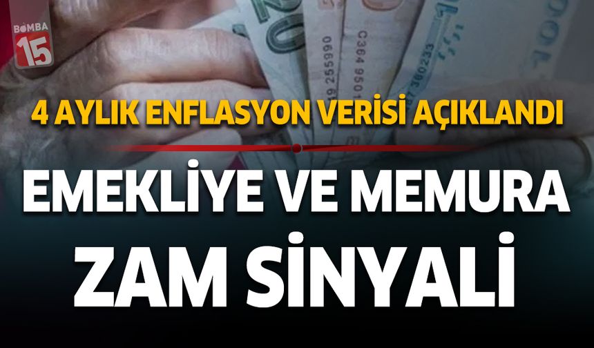 Emekli ve memura zam sinyali. Enflasyon oranı açıklandı