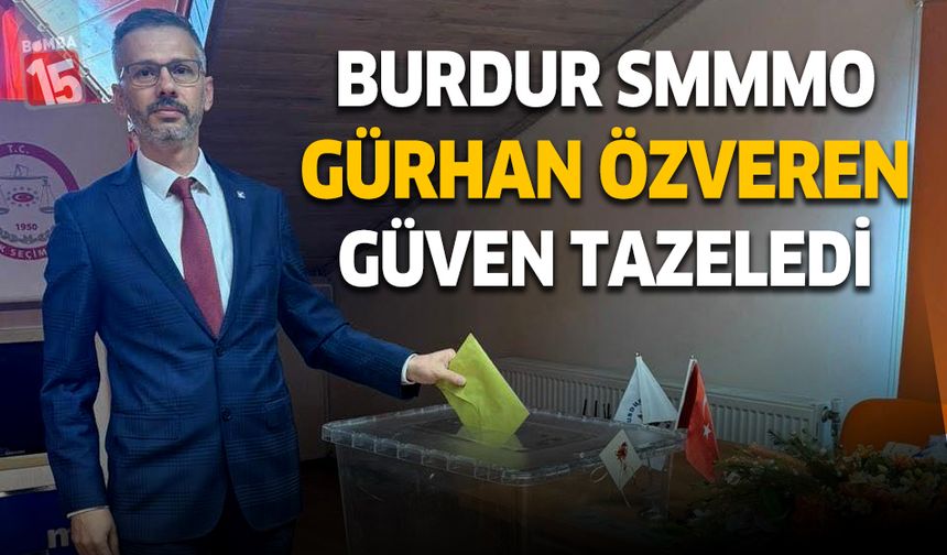 Burdur Serbest Muhasebeci Mali Müşavirler Odası seçimlerinin galibi Gürhan Özveren oldu