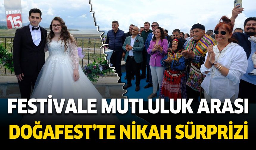 DoğaFest’te Nikâh Sürprizi: İki Çift Dünyaevine Girdi