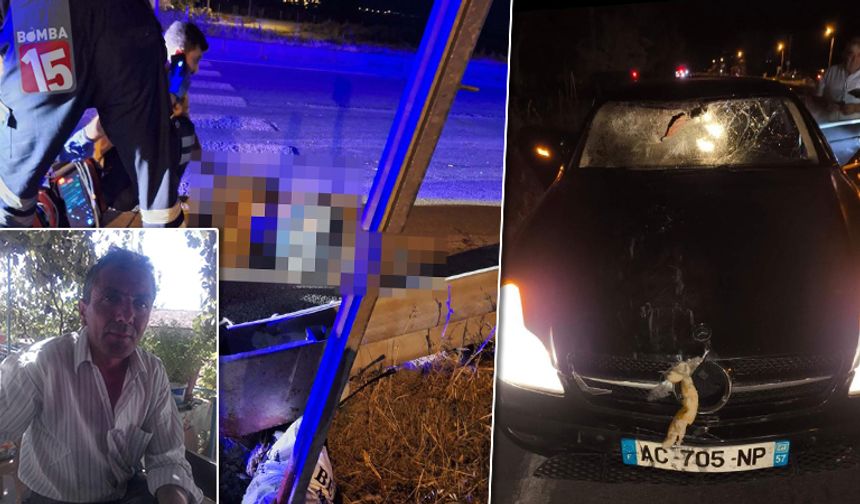 Denizli'de bisikletiyle evine giderken otomobil çarptı