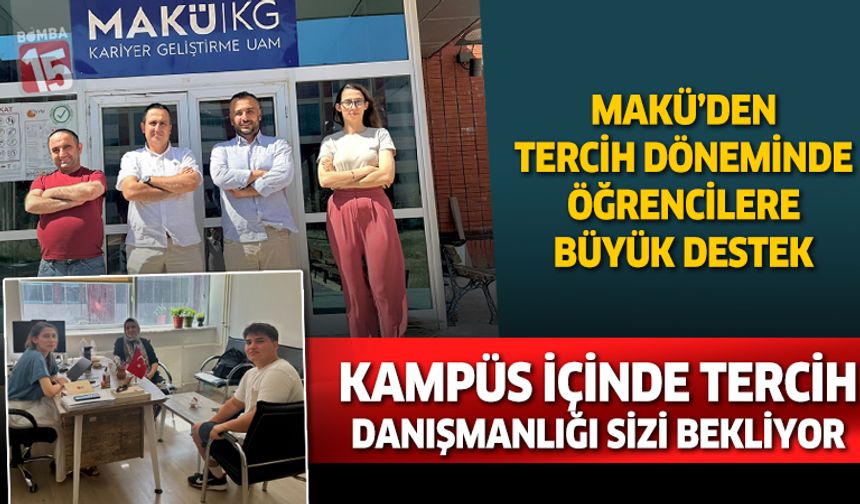 MAKÜ’den Tercih Döneminde Öğrencilere Büyük Destek