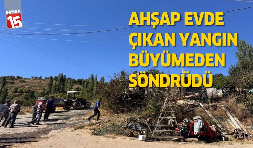 Ahşap Evde Çıkan Yangın Büyümeden Söndürüldü