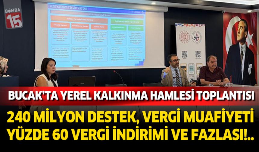 Bucak’ta Yerel Kalkınma Hamlesi Toplantısı Düzenlendi