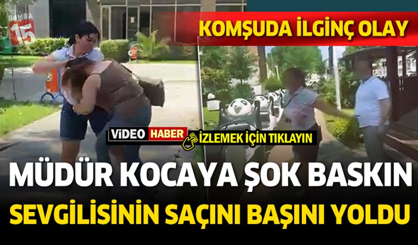 Aldatan müdür kocaya eşinden şok baskın. İşte o anlar!..