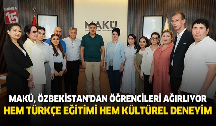 Özbek öğrenciler MAKÜ’de Türkçe öğrenip Burdur’u keşfediyor