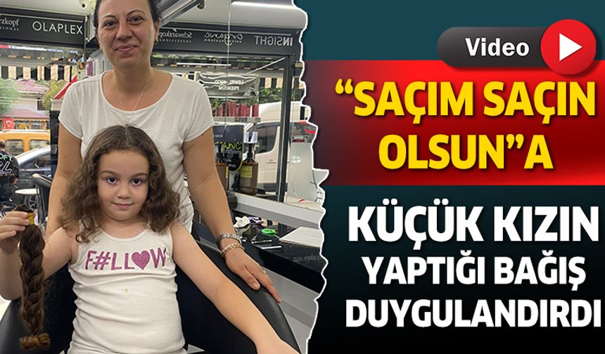 Antalya'da minik Asel'den örnek bağış