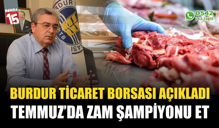 Burdur'da et ve et ürünlerine zam şoku