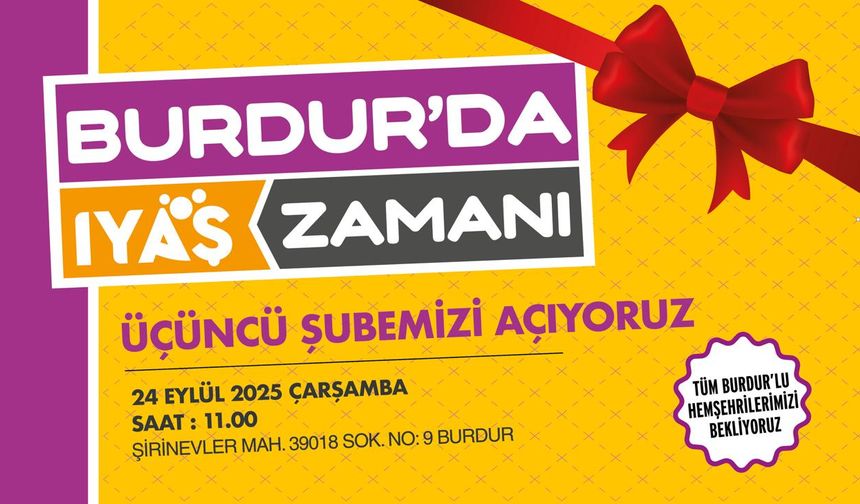 IYAŞ Market Burdur Şirinevler'de yeni şubesini açıyor