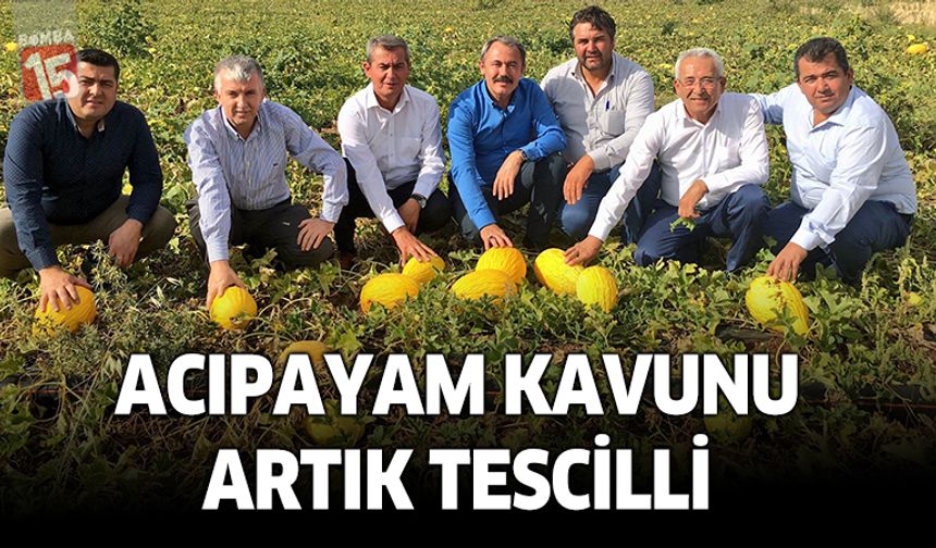 Acıpayam kavunu artık tescilli