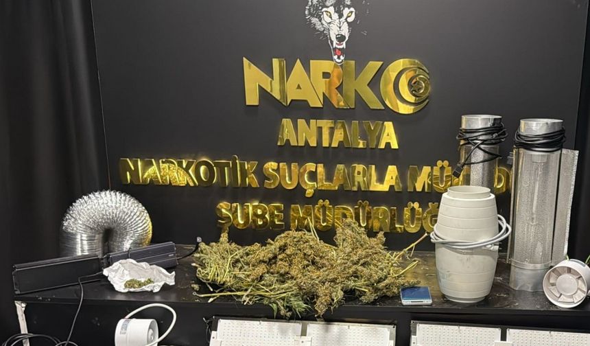 Antalya’da 1 haftada uyuşturucu madde suçundan 13 şahıs tutuklandı