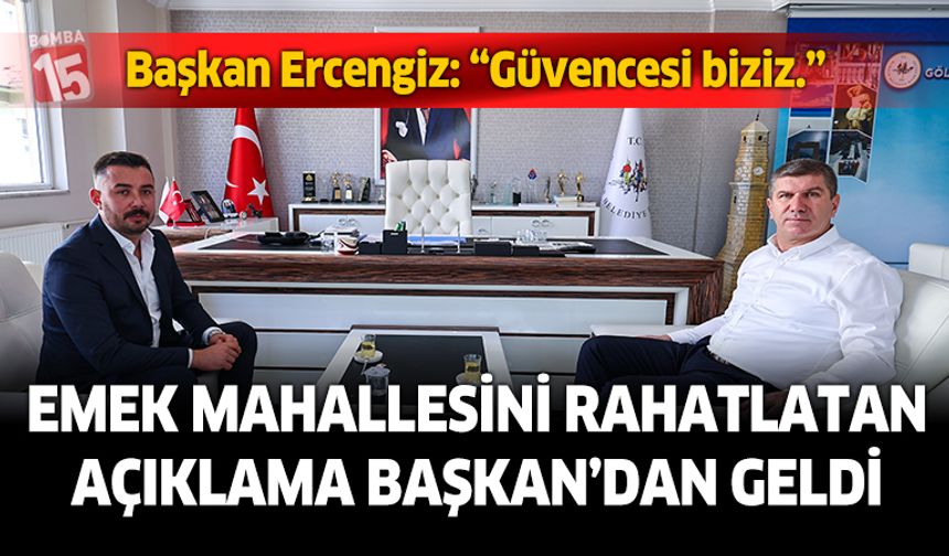 İçkili bölge tartışmalarında Başkan'dan Emek Mahallesini rahatlatan açıklama