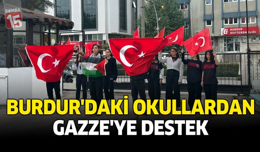 Burdur’daki Okullardan Gazze’ye Destek