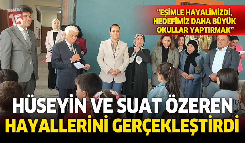 Burdurlu İş İnsanı Hüseyin ve işi Suat Özeren'den eğitime katkı