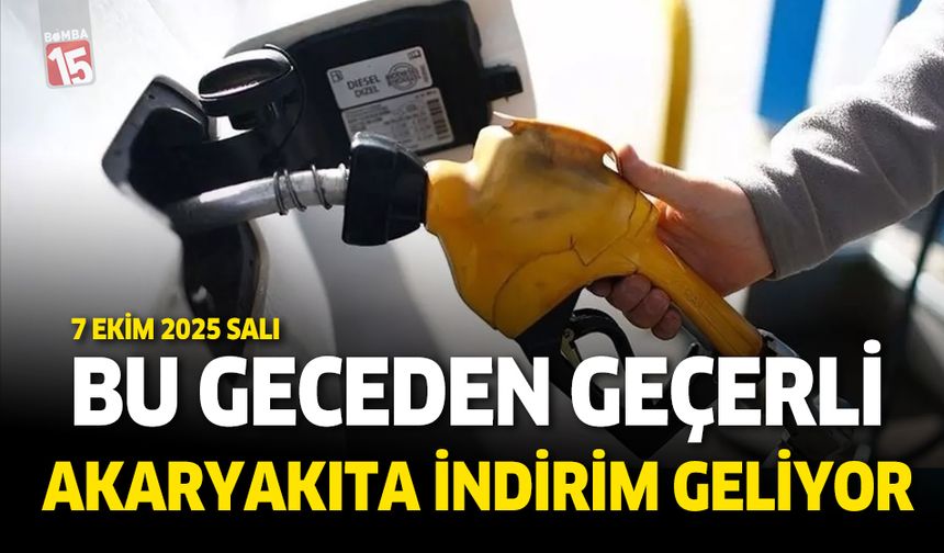 Benzin ve Motorine bu gece yarısından itibaren indirim geliyor