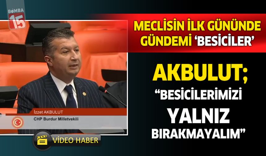 Meclisin ilk gününde İzzet Akbulut'tan besici hatırlatması