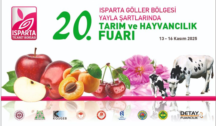 Isparta Tarım ve Hayvancılık Fuarı kapılarını açıyor
