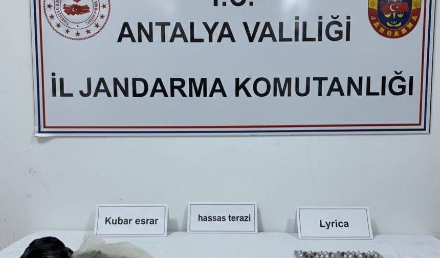 Alanya’da yarım kilo kubar esrar ele geçirildi