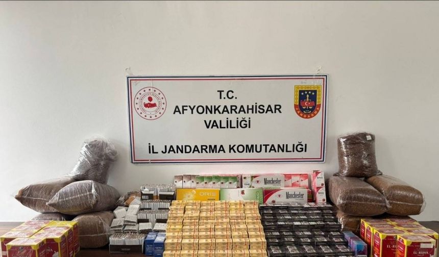 Jandarmadan kaçak sigara ve tütün operasyonu