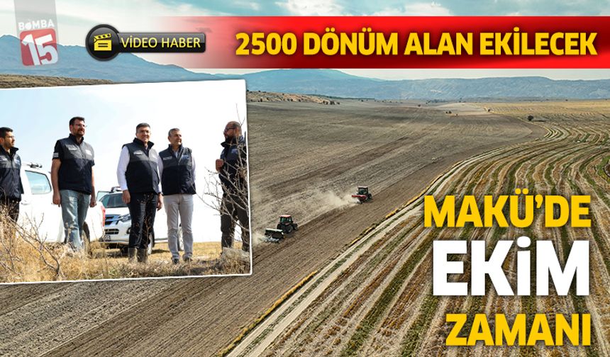 Burdur Mehmet Akif Ersoy Üniversitesinde ekim zamanı