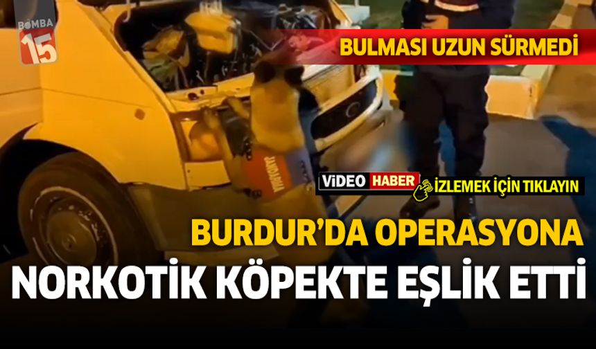 Burdur'da Narko Köpeğin özel burnundan kaçamadılar