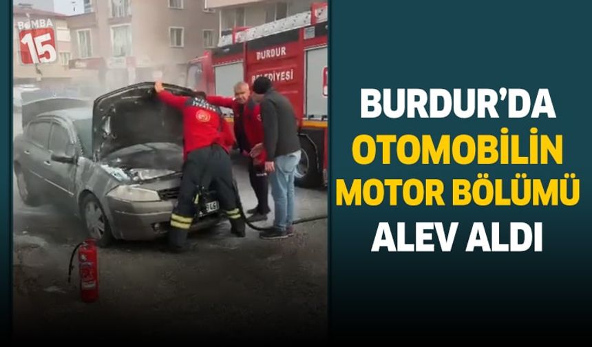 Burdur’da Seyir Hâlindeki Otomobil Alev Aldı: İtfaiye Zamanında Müdahale Etti