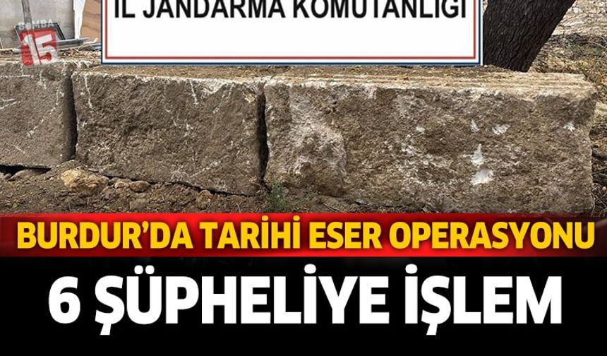 Burdur ve Bucak’ta Jandarmadan Kaçakçılık ve Tarihi Eser Operasyonu
