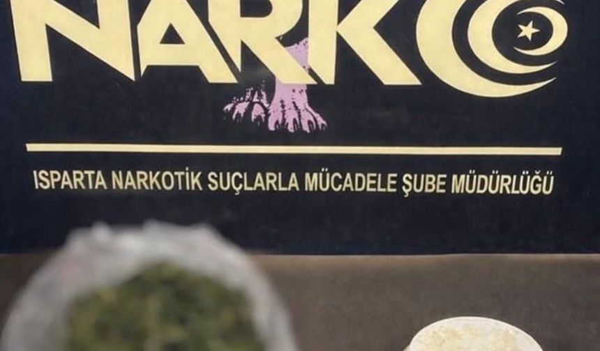 Isparta'da uyuşturucu operasyonunda 2 gözaltı
