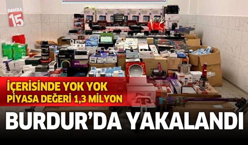 Burdur'da Kaçakçılık Operasyonu: 1.3 Milyonluk Elektronik Eşya Ele Geçirildi