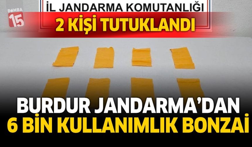 Burdur Jandarmadan Narkotik Operasyonu: 2 Tutuklama