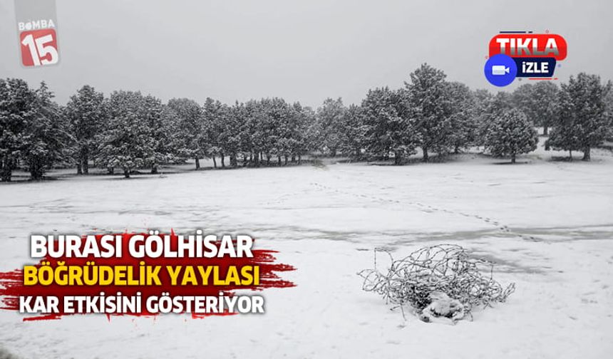 Burdur’da etkili yağmur, yükseklerde kar
