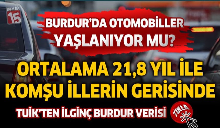 Burdur’da Otomobiller Yaşlanıyor: Ortalama 21,8 Yıl ile Komşu İllerin Gerisinde