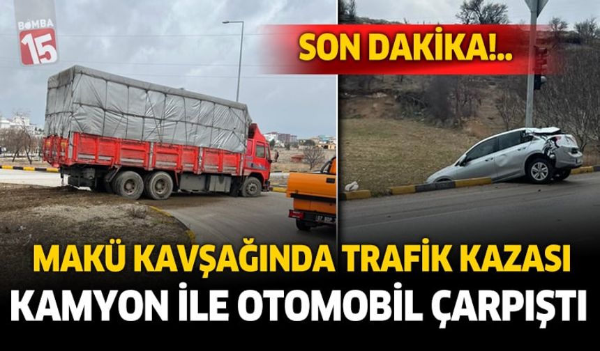 Burdur MAKÜ kavşağında trafik kazası