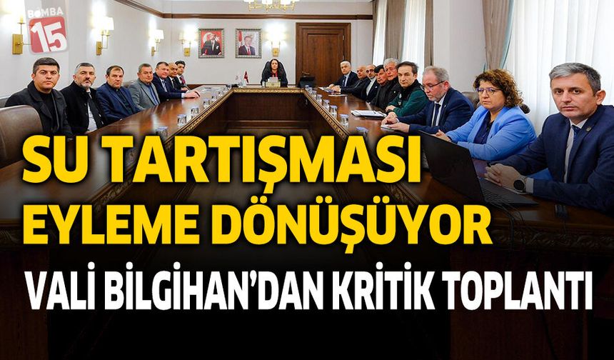 Çavdır Karamusa Suyu Tartışması Büyürken, Vali Bilgihan’dan Kritik Toplantı