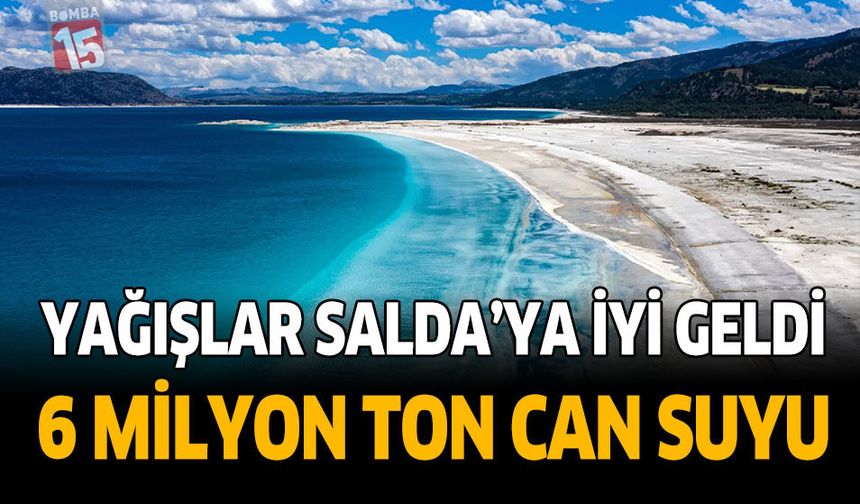 Salda Gölü'nde su seviyesi yükseldi
