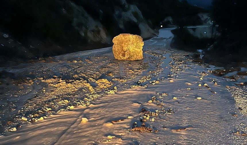 Çameli'nde sel ve heyelana karşı yoğun mesai
