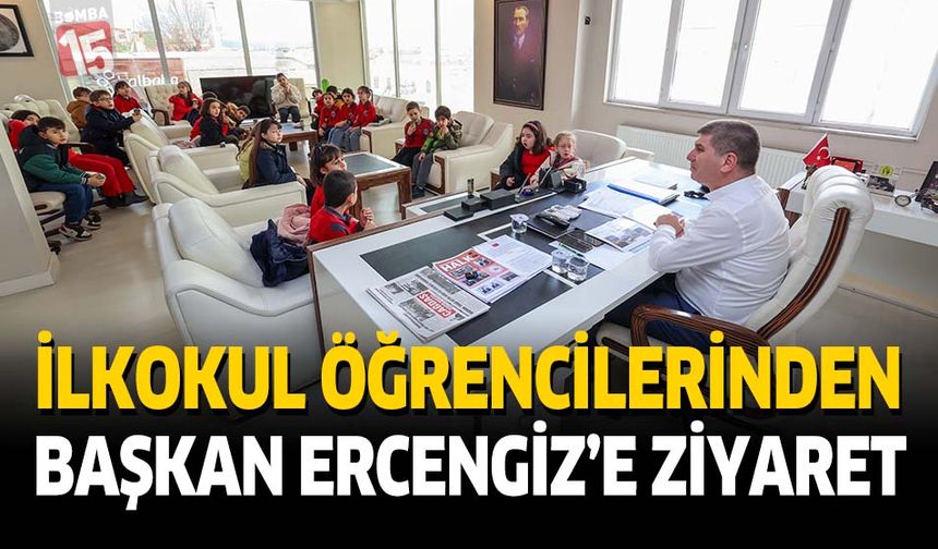 Bahçelievler Şehit Sıdkı Kara İlkokulu Öğrencilerinden Başkan Ercengiz’e Ziyaret