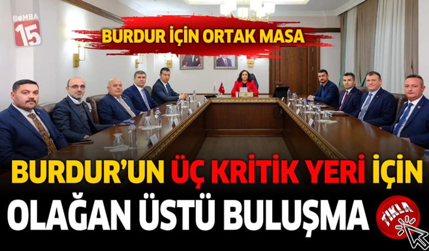 Cumhuriyet Meydanı İçin Ortak Masa: Burdur’un 3 önemli noktası için proje hazırlandı