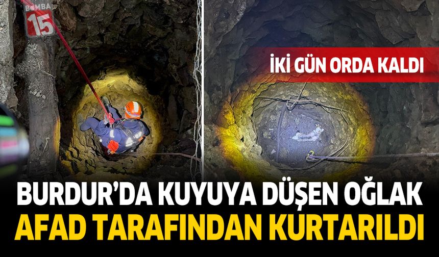 Burdur'da Su Kuyusunda Oğlak AFAD Tarafından Kurtarıldı