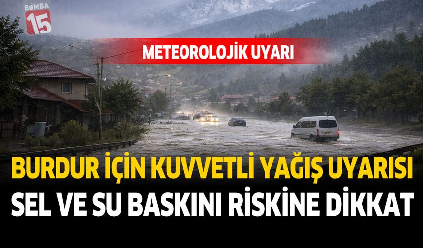 Burdur İçin Kuvvetli Yağış Uyarısı: Sağanak, Fırtına ve Sel Riskine Dikkat!