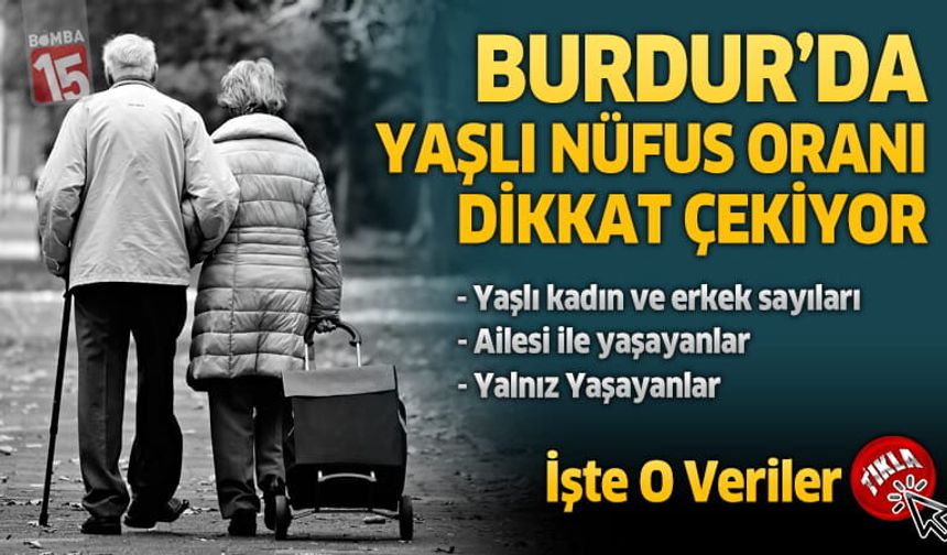 Burdur’da Yaşlı Nüfus Oranı Dikkat Çekiyor
